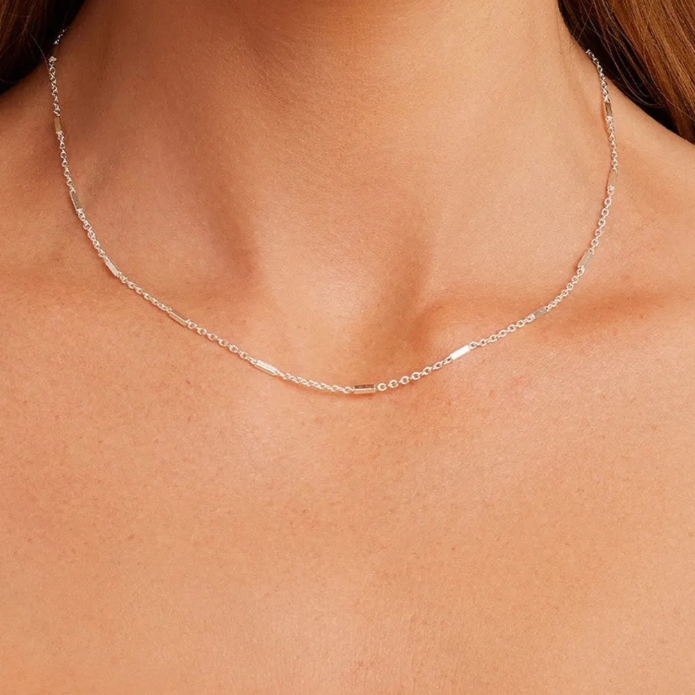 Gorjana silver plated Tatum necklace